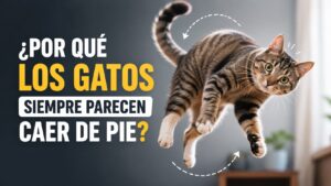 ¿Por qué los gatos siempre parecen caer de pie?